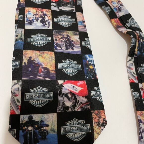 Harley Davidson neck tie silk motorcycle - Picture 4 of 6